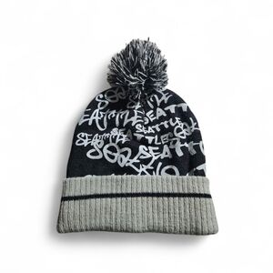 Seattle Black and Gray Pom-Pom Toque Hat